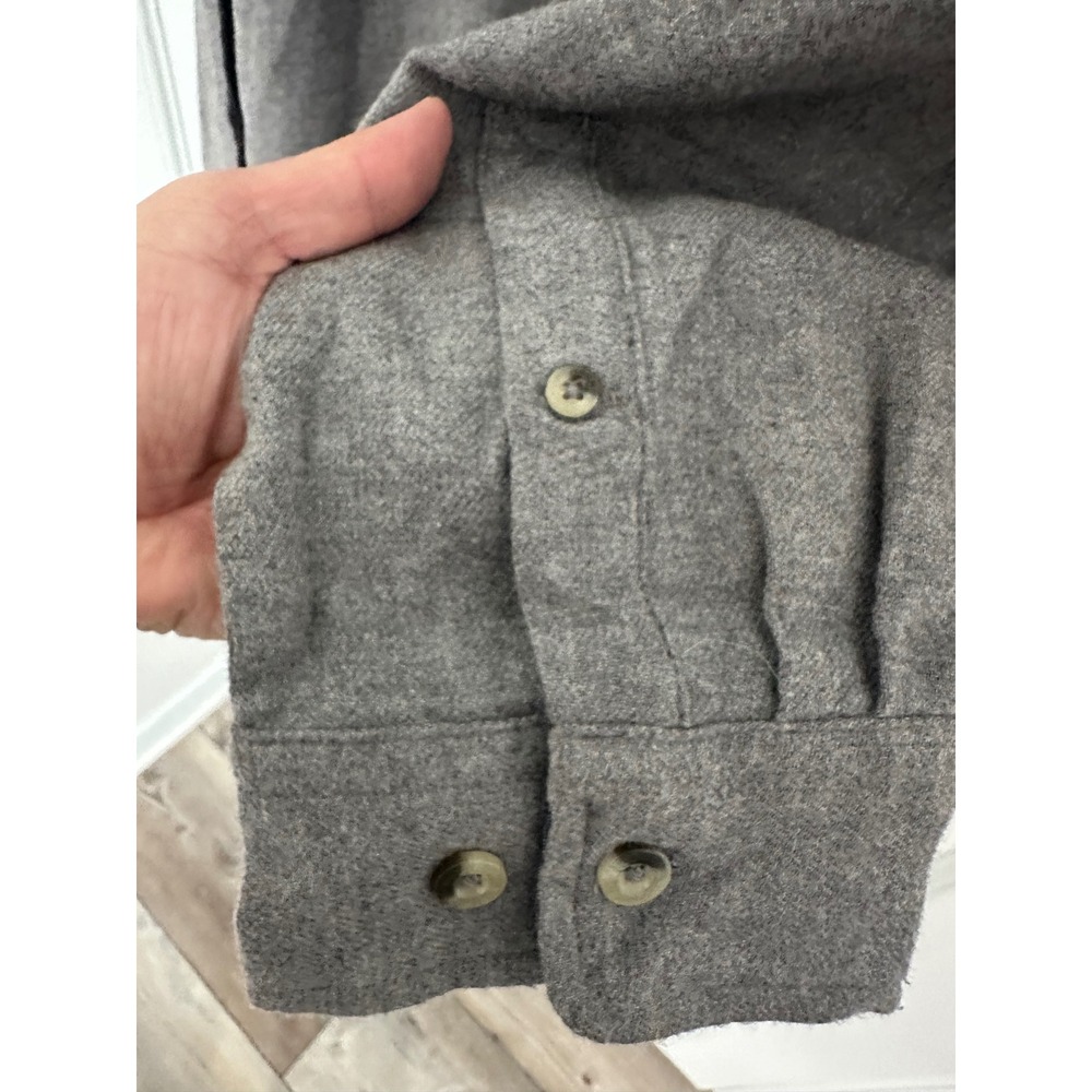 Woolrich Mens XXL Gray Long Sleeve Button Up Shirt Outdoor‎ Relaxed Fit - Picture 7 of 9